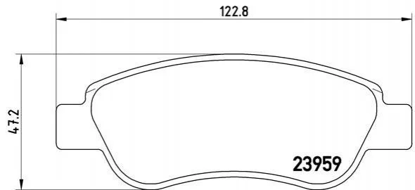 <strong>Гальмівні колодки дискові BREMBO P61081 (фото 1)</strong>