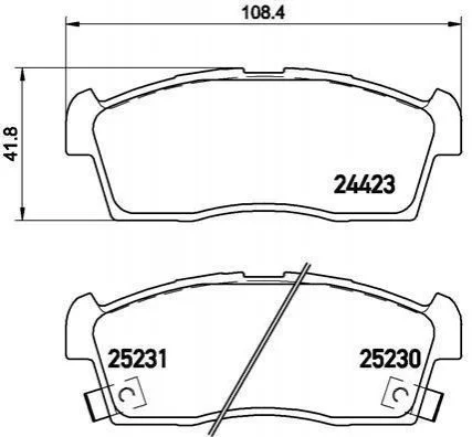 <strong>Гальмівні колодки дискові BREMBO P61 108 (фото 1)</strong>