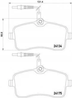 Гальмівні колодки дискові для Peugeot BREMBO P61109 фото товару