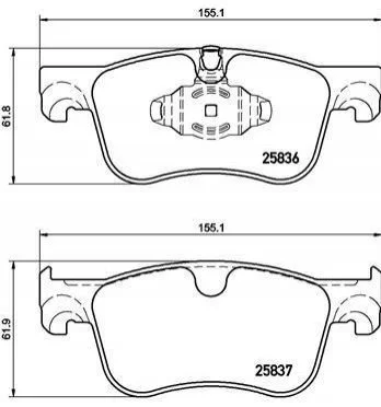 <strong>Тормозные колодки дисковые BREMBO P61 116 (фото 1)</strong>