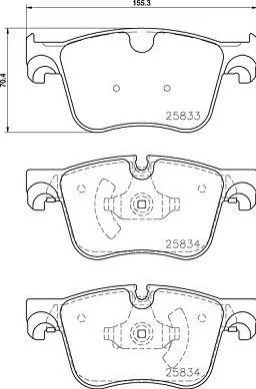 <strong>Гальмівні колодки дискові BREMBO P 61 127 (фото 1)</strong>