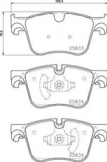 Гальмівні колодки дискові для BREMBO P 61 127 фото товару