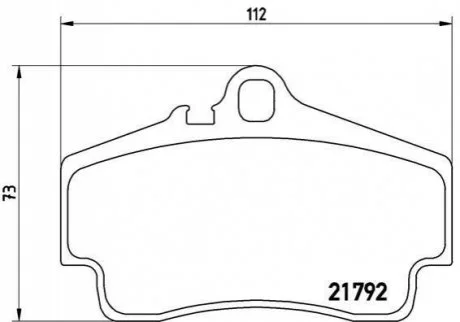 Гальмівні колодки дискові для BREMBO P65 008 фото товару
