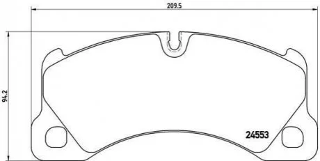 Гальмівні колодки дискові для BREMBO P65017 фото товару