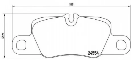 Гальмівні колодки дискові для BREMBO P65020 фото товару