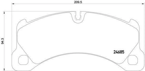 <strong>Гальмівні колодки дискові BREMBO P65026 (фото 1)</strong>