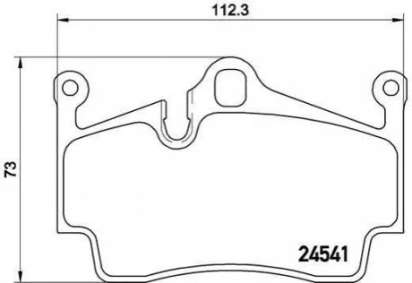 Гальмівні колодки дискові для BREMBO P65 028 фото товару