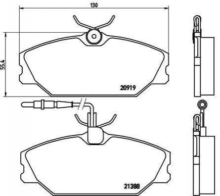 <strong>Гальмівні колодки дискові BREMBO P68 014 (фото 1)</strong>