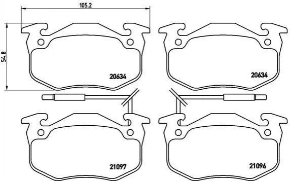 <strong>Гальмівні колодки дискові BREMBO P68 015 (фото 1)</strong>