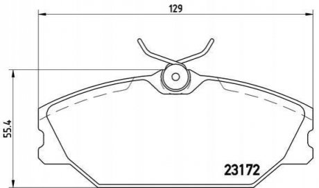 Тормозные колодки дисковые BREMBO P68 027 фото товара