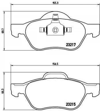 <strong>Гальмівні колодки дискові BREMBO P68 029 (фото 1)</strong>