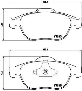 <strong>Гальмівні колодки дискові BREMBO P68 032 (фото 1)</strong>