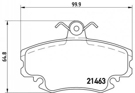 Гальмівні колодки дискові для BREMBO P68038 фото товару
