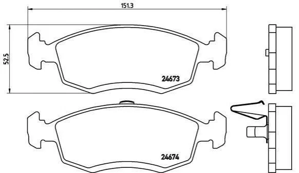 <strong>Гальмівні колодки дискові BREMBO P68 039 (фото 1)</strong>