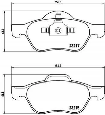 <strong>Тормозные колодки дисковые BREMBO P68 048 (фото 1)</strong>