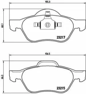Гальмівні колодки дискові для BREMBO P68 048 фото товару