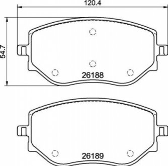 Гальмівні колодки дискові BREMBO P68 073 фото товару