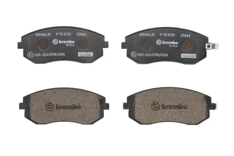 Гальмівні колодки дискові для BREMBO P78 013X фото товара
