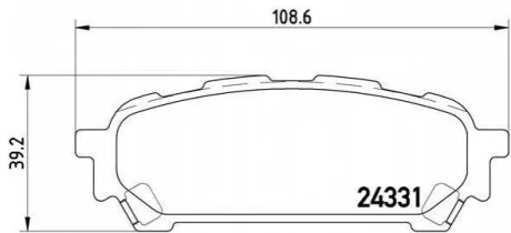Тормозные колодки Brembo для Subaru BREMBO P78014 фото товара