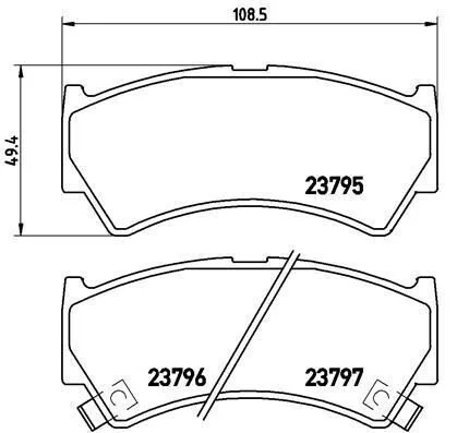 <strong>Гальмівні колодки дискові BREMBO P79 013 (фото 1)</strong>
