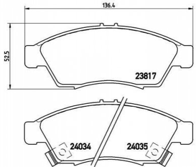 Тормозные колодки дисковые BREMBO P79 014 фото товара