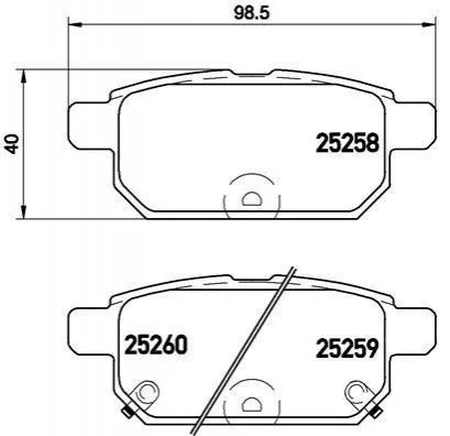 <strong>Гальмівні колодки дискові BREMBO P79029 (фото 1)</strong>