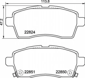 Гальмівні колодки дискові для Suzuki BREMBO P79 037 фото товару