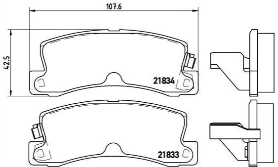 <strong>Гальмівні колодки дискові BREMBO P83015 (фото 1)</strong>
