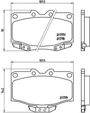 <strong>Гальмівні колодки дискові BREMBO P83 026 (фото 1)</strong>