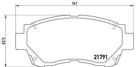 Гальмівні колодки дискові BREMBO P83 027 фото товара