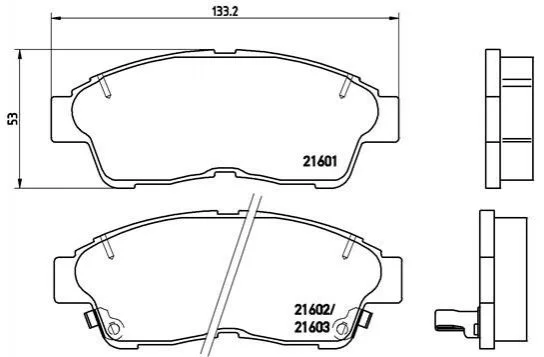 <strong>Гальмівні колодки дискові BREMBO P83034 (фото 1)</strong>
