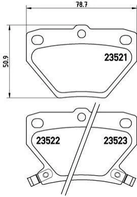 <strong>Гальмівні колодки дискові BREMBO P83052 (фото 1)</strong>