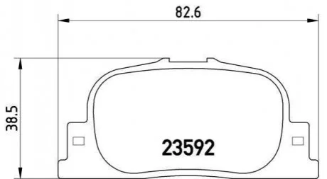 Гальмівні колодки дискові для BREMBO P83 063 фото товару
