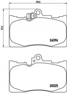 Гальмівні колодки дискові для BREMBO P83072 фото товару