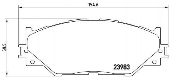 <strong>Гальмівні колодки дискові BREMBO P83074 (фото 1)</strong>