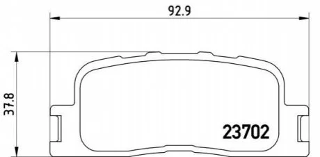 Гальмівні колодки дискові для BREMBO P83088 фото товару