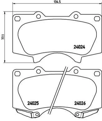 <strong>Гальмівні колодки дискові BREMBO P83102 (фото 1)</strong>