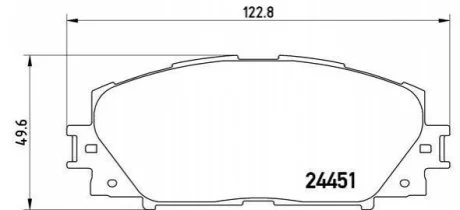 Гальмівні колодки дискові для BREMBO P83106 фото товару