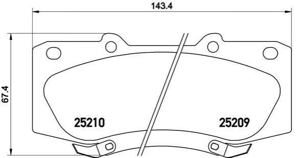 <strong>Гальмівні колодки дискові BREMBO P83140 (фото 1)</strong>