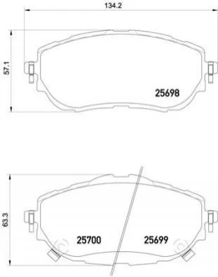 <strong>Гальмівні колодки дискові BREMBO P83150 (фото 1)</strong>