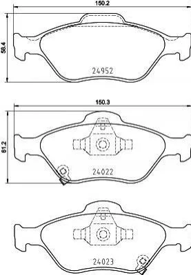 <strong>Гальмівні колодки дискові BREMBO P83 159 (фото 1)</strong>