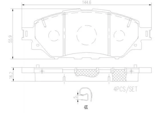 <strong>Гальмівні колодки дискові BREMBO P83 167 (фото 1)</strong>