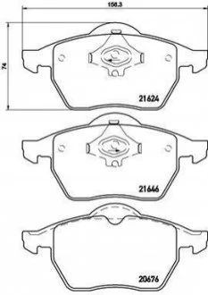 Тормозные колодки дисковые для BREMBO P85 036 фото товара