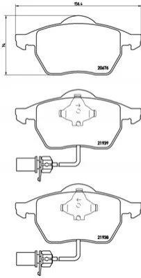 <strong>Тормозные колодки дисковые BREMBO P85037 (фото 1)</strong>