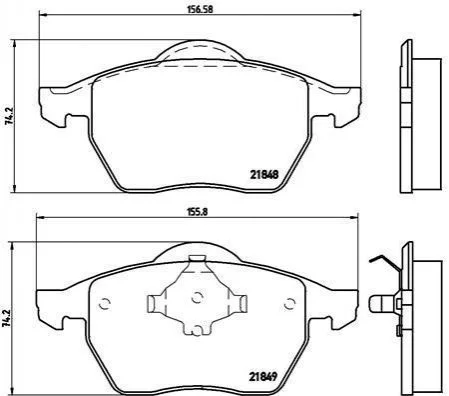 <strong>Тормозные колодки дисковые BREMBO P85 039 (фото 1)</strong>