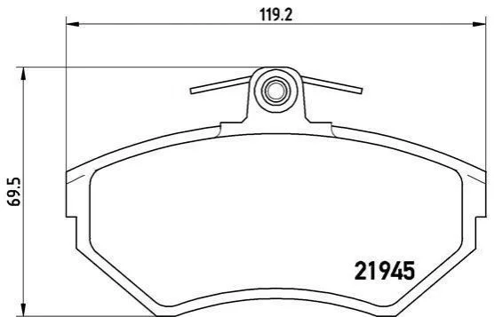 <strong>Гальмівні колодки дискові BREMBO P85 042 (фото 1)</strong>