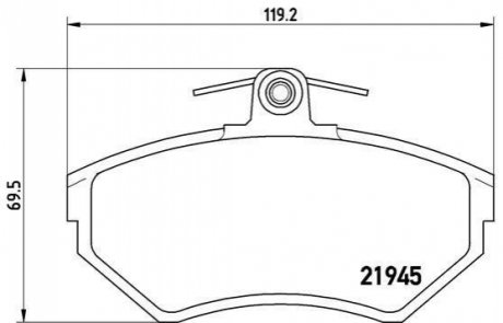 Гальмівні колодки дискові BREMBO P85 042 фото товара