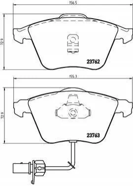 <strong>Тормозные колодки дисковые BREMBO P85056 (фото 1)</strong>