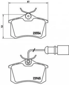 Тормозные колодки дисковые для Seat, Skoda, Volkswagen BREMBO P85 058 фото товара