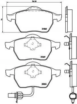 <strong>Колодки гальмівні дискові BREMBO P85060 (фото 1)</strong>